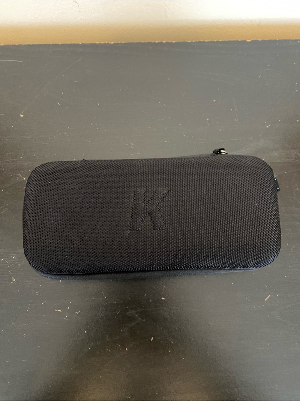 khanka 8” Hard Travel Case Black Zipper Mesh Pockets Replacement Bag